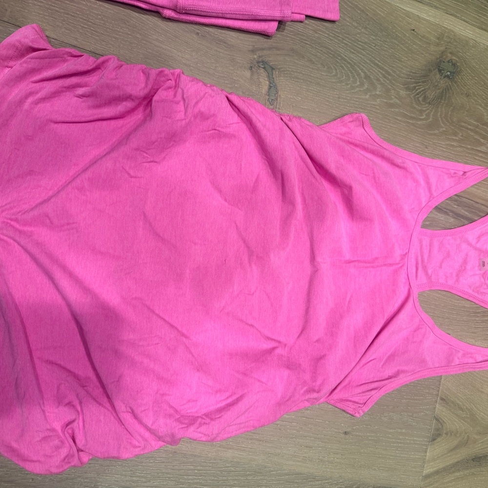 Womens maternity beyond the bump pink Tank Top L